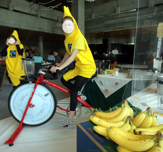 Smoothie Bike mit Bananen-Aktive